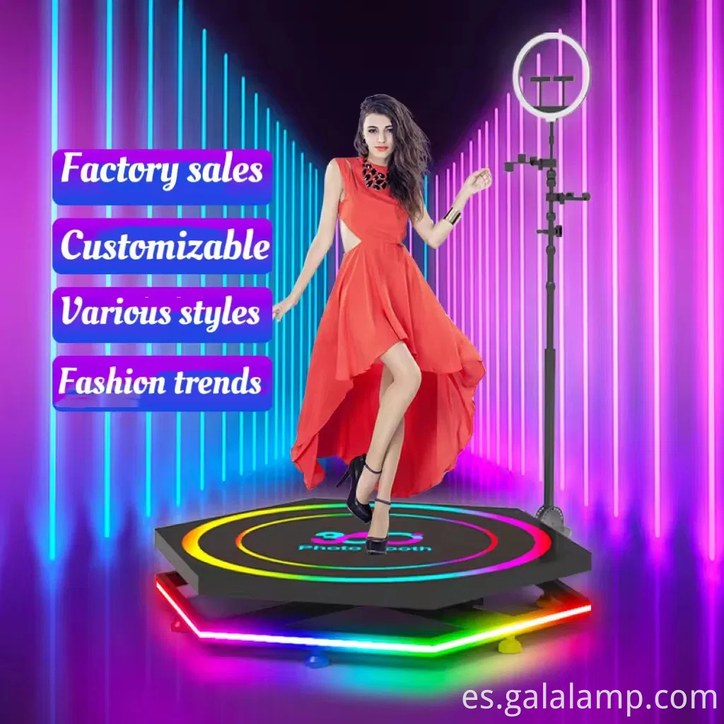 Dispositivo de cámara envolvente de 360 grados, rotación automática, selfies vivos